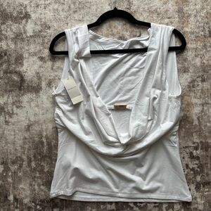 Abercrombie and Fitch Elegant White Sleeveless Top